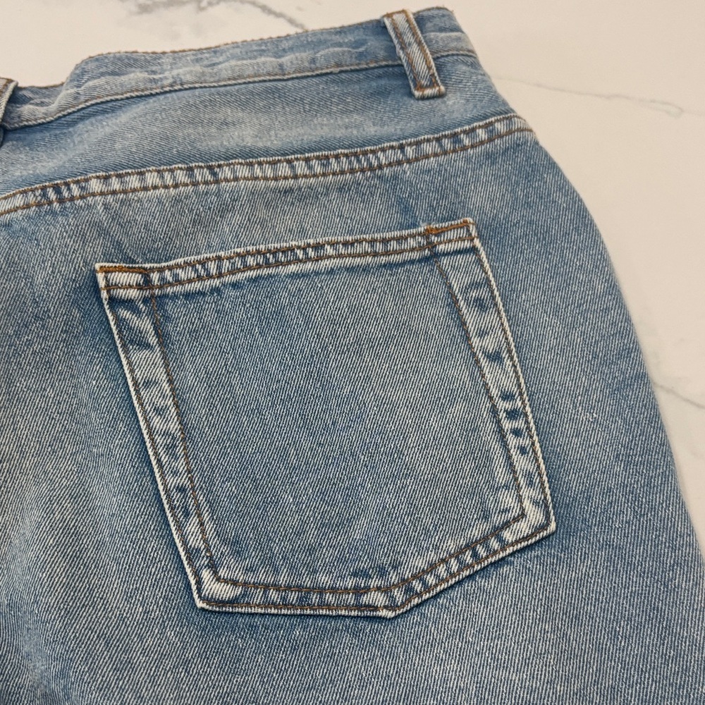 Signature8 Light Blue Frayed Hem Jean Shorts 100%cotton - Picture 3 of 16